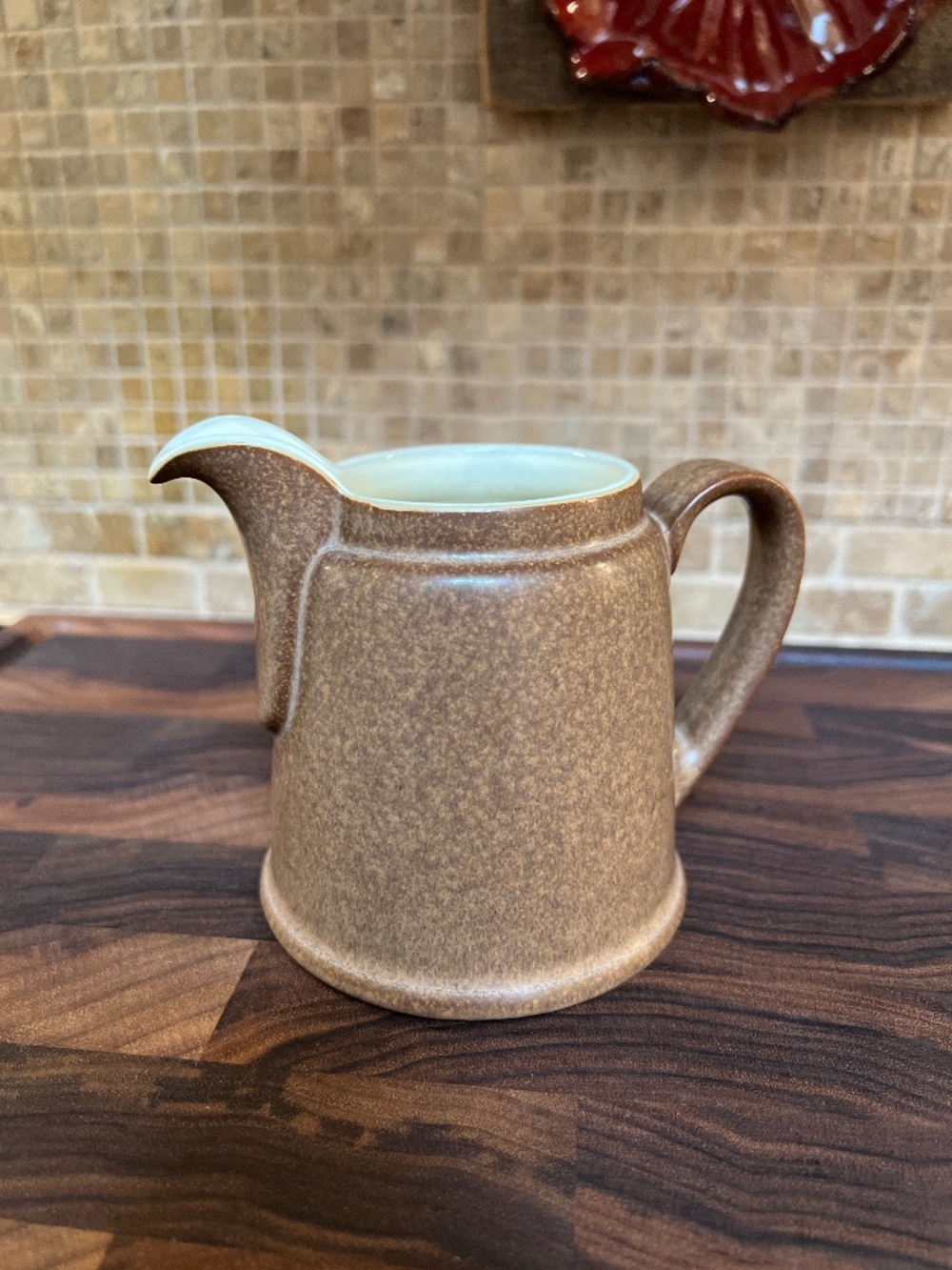 Vintage Denby Langley Energy Stoneware Creamer Jug in Cinnamon